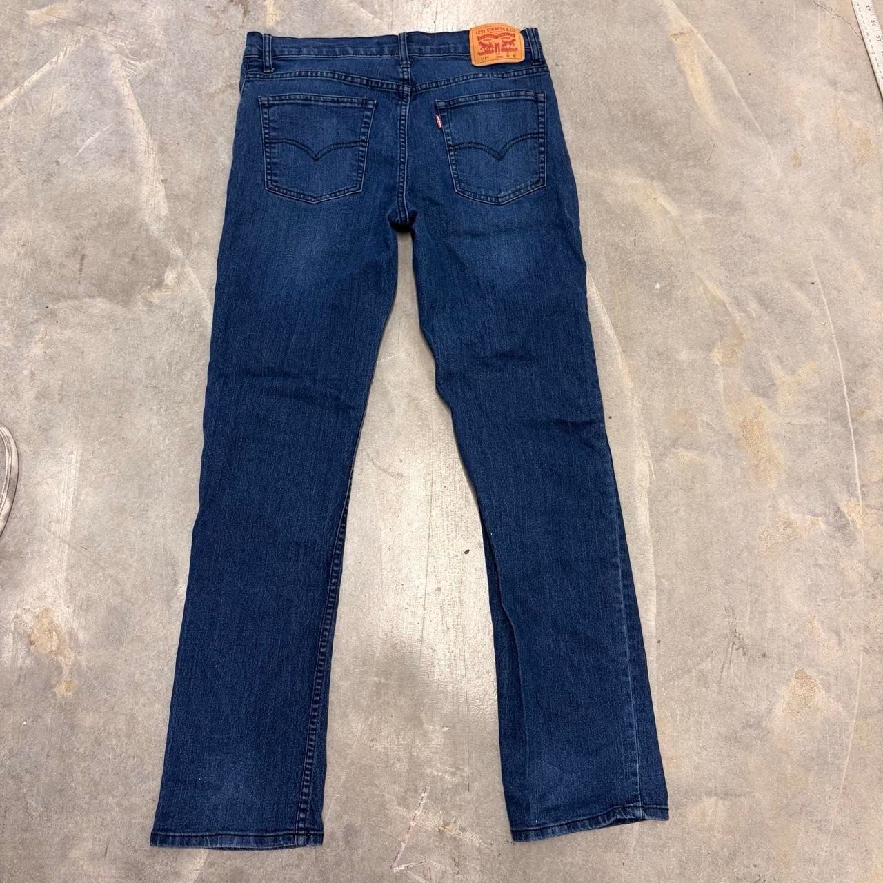 Levis 511 Slim Straight Dark Wash Jeans Blue Denim 30×30 20REG