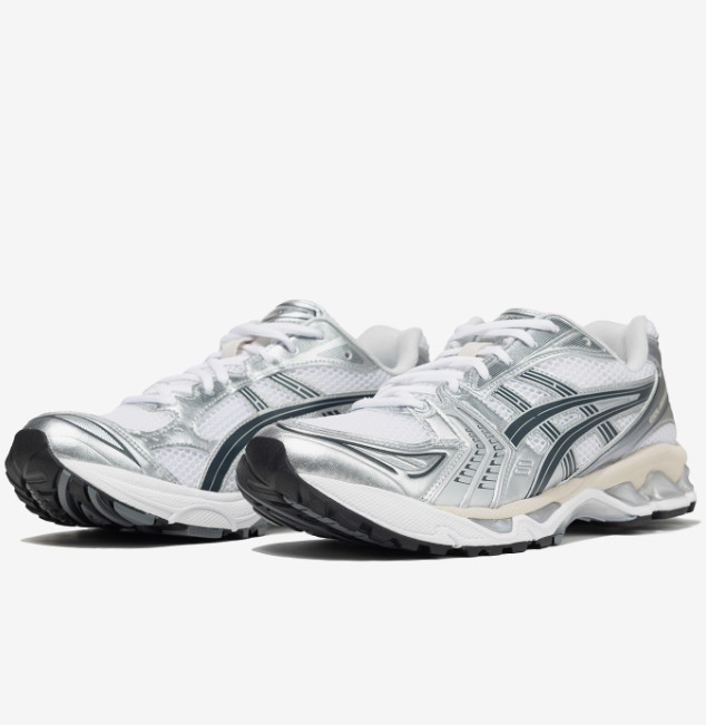 Asics Gel-Kayano 14 White Graphite Grey Running Sneaker Shoes 1203A537-110