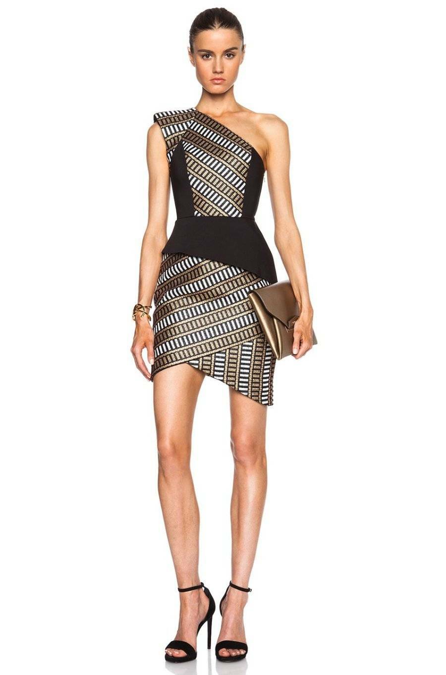 SASS & BIDE “Natural Selection” Asymetric One Shoulder Dress – Size 14 – $890