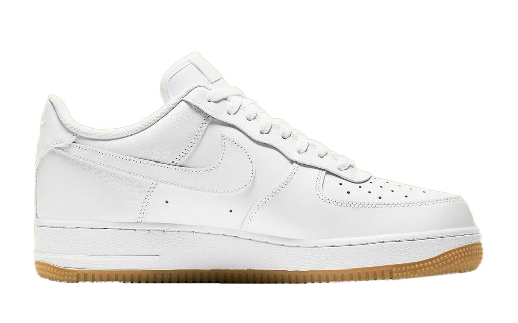 Men’s Nike Air Force 1 ’07 White/White-Gum Light Brown (DJ2739 100)