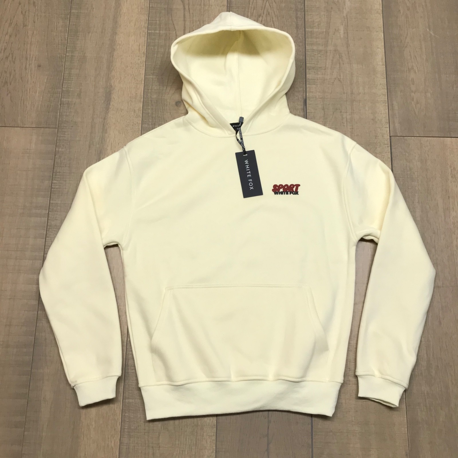White Fox Sport Hoodie Womens Size 3XS or XXXS Club 14 Peyton Oversized Lemon