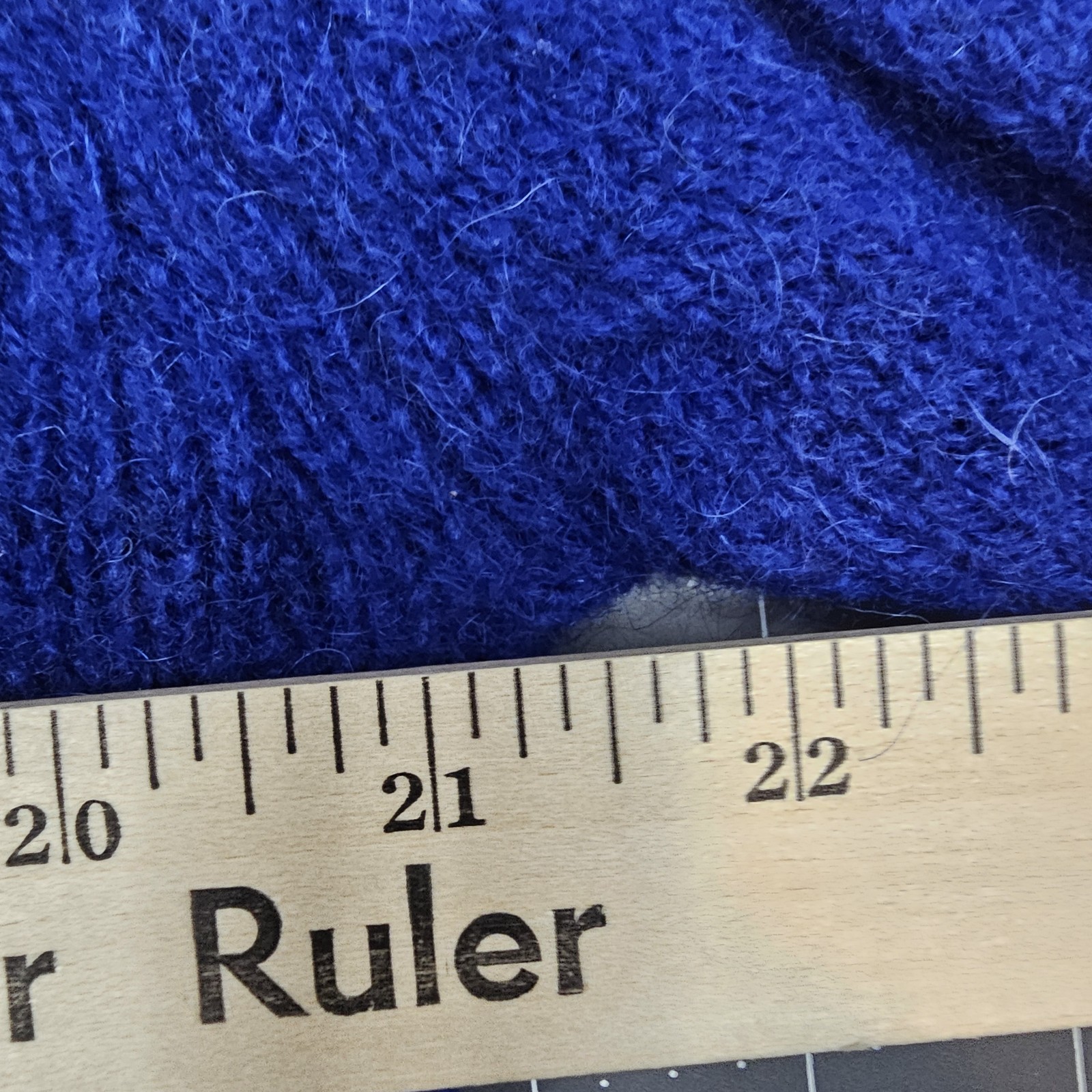 Vintage Eddie Bauer Sweater Large Blue Crew Neck Wool USA Fisherman 70s Preppy