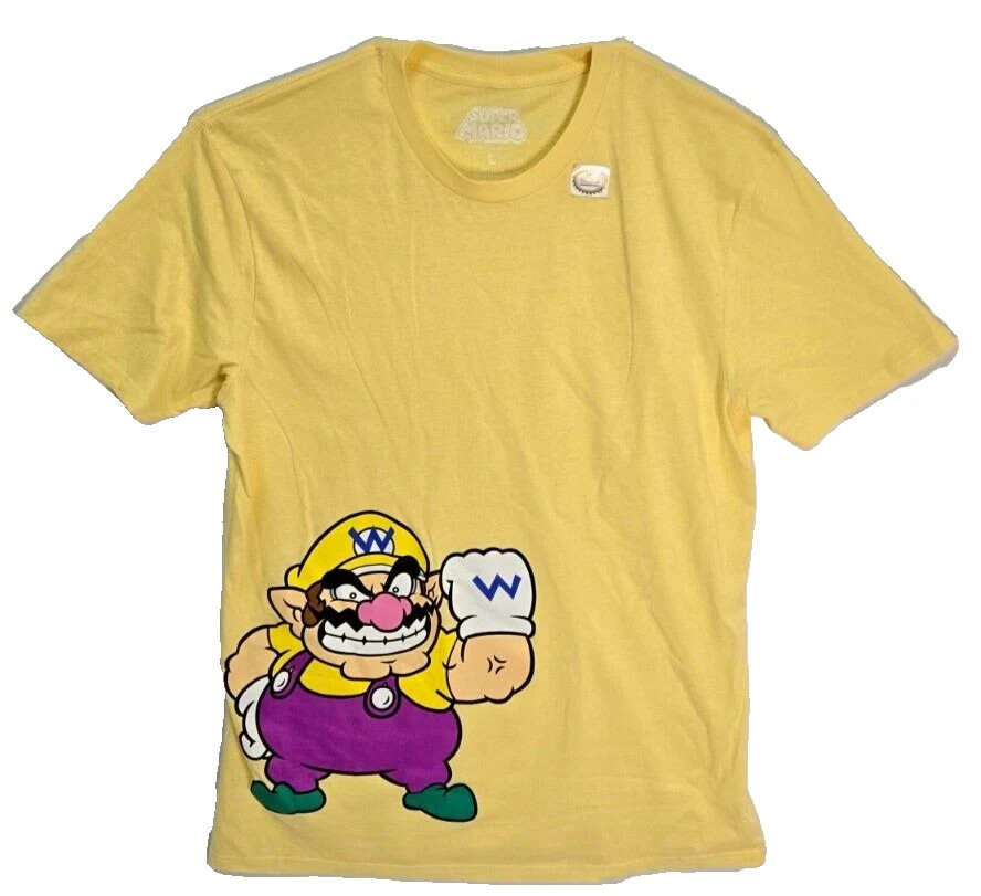 Official Licensed Nintendo Super Mario Wario Yellow T-Shirt – Men’s Sizes L