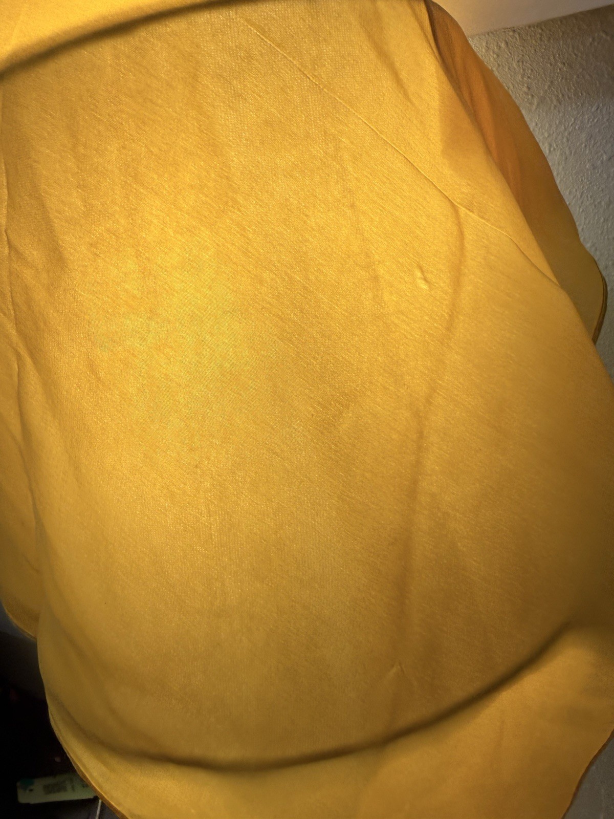 Set Of 2: Solid Color 100% Silk Square Scarves Yellow & Red – 53cm X 53cm
