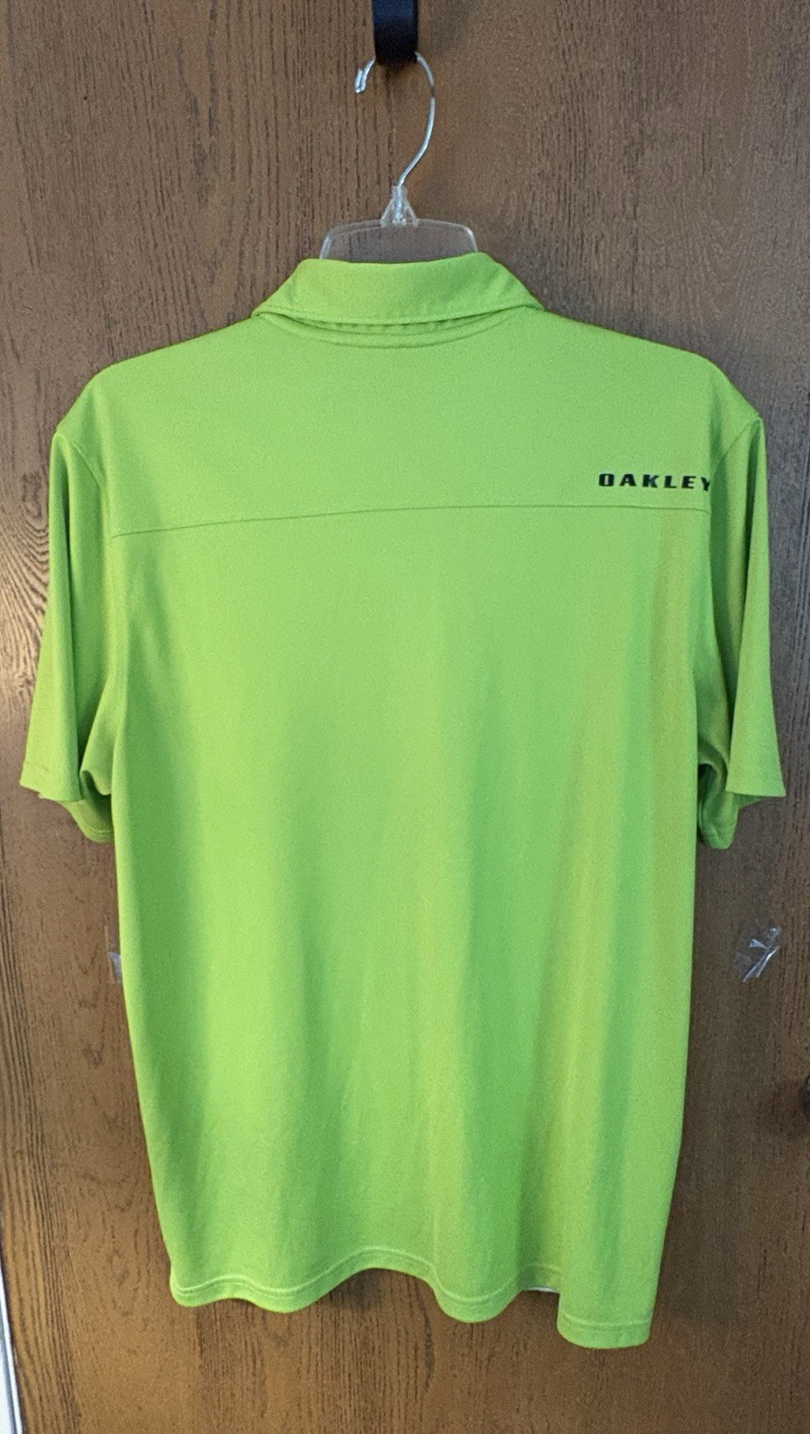 Oakley Men’s M Polo Green/White/Black/Gray Colorblock Logo Button Short Sleeve