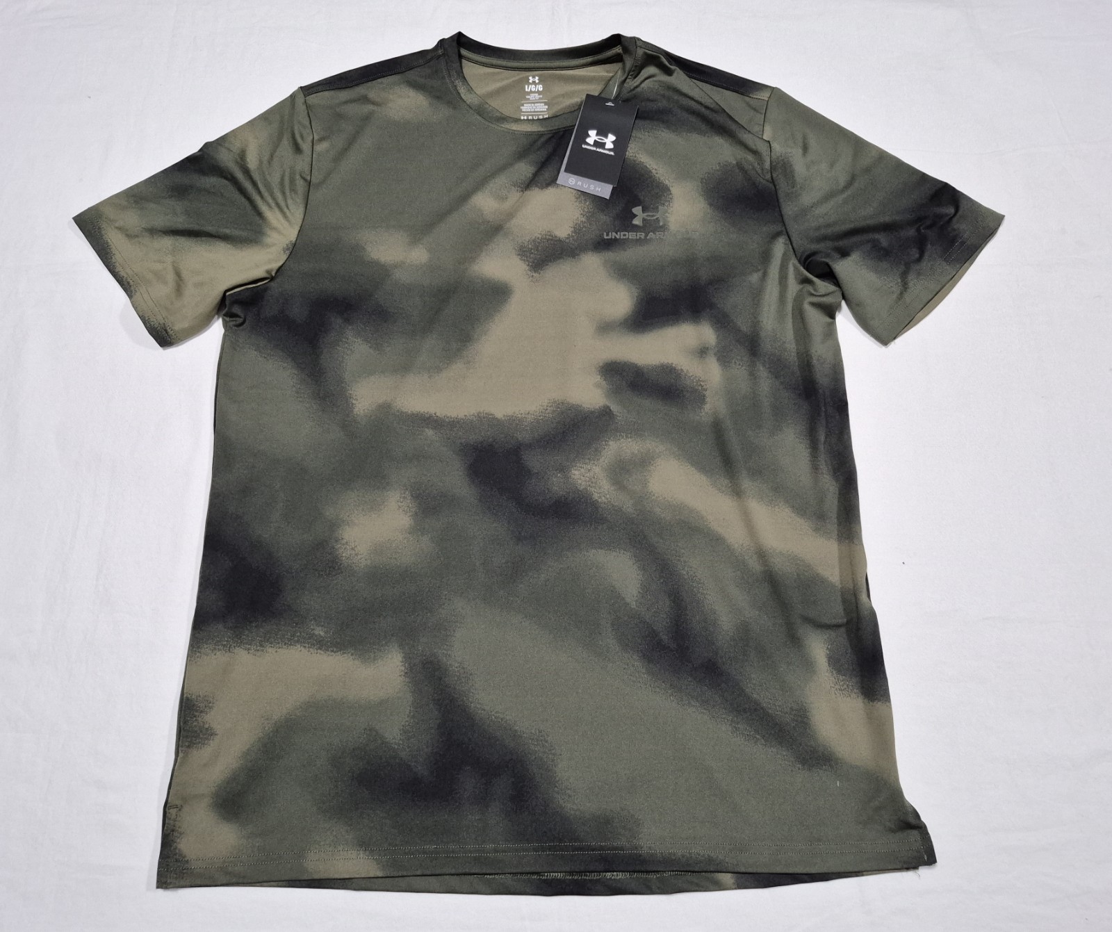 Under Armour Men’s The Vanish Energy Printed Short Sleeve Rush T shirt SZ Large