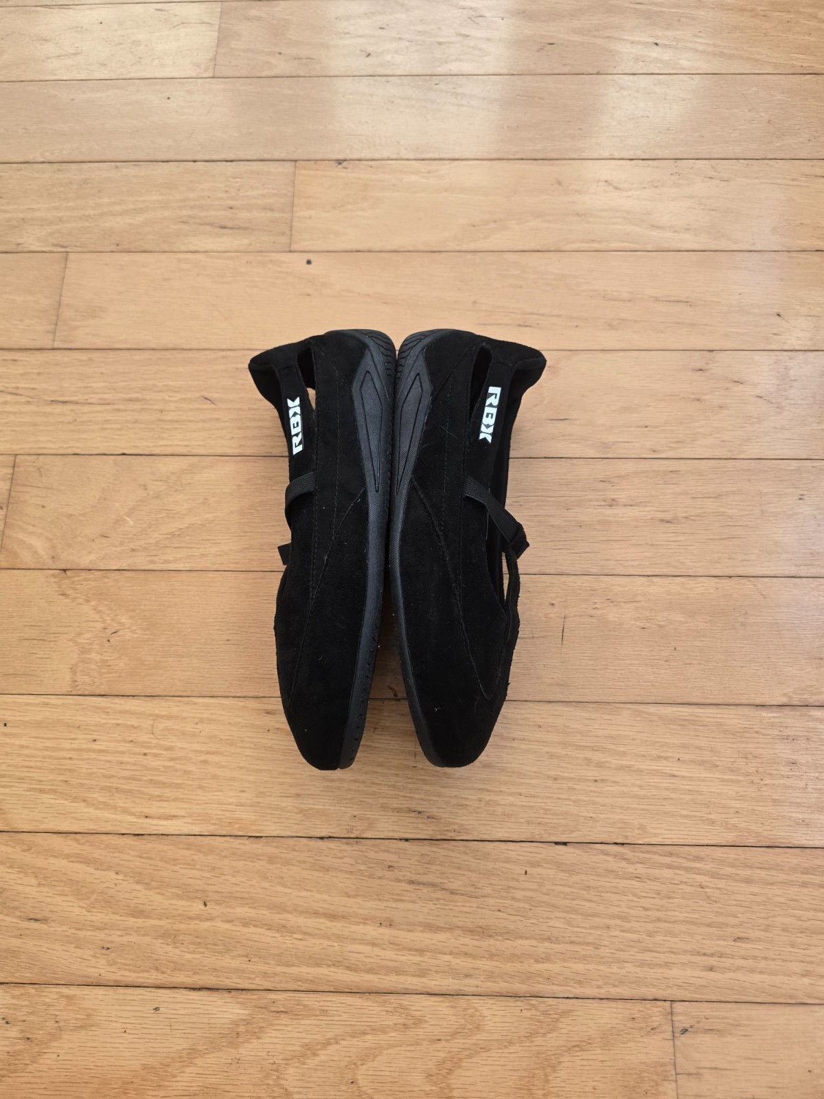 Whimsy Black White Suede Sporty Sneakerinas | WMS 7