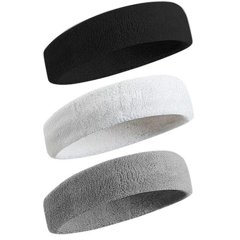 3× Sports Headband Yoga Gym Sweatband Women Men Hair Bands Head Sweat Band USA