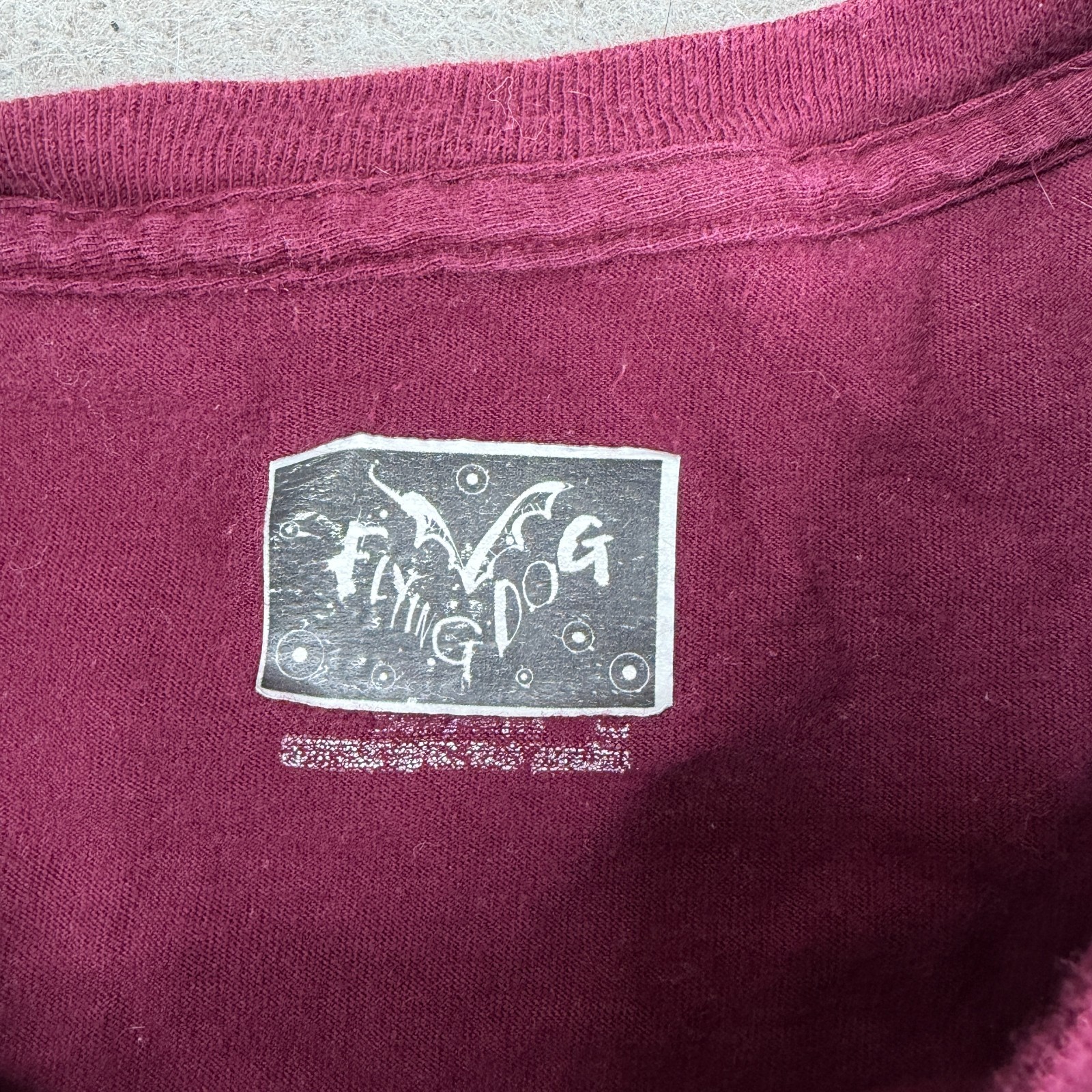 Flying Dog Shirt Large Red Maroon Ralph Steadman Washington Commanders Redskins
