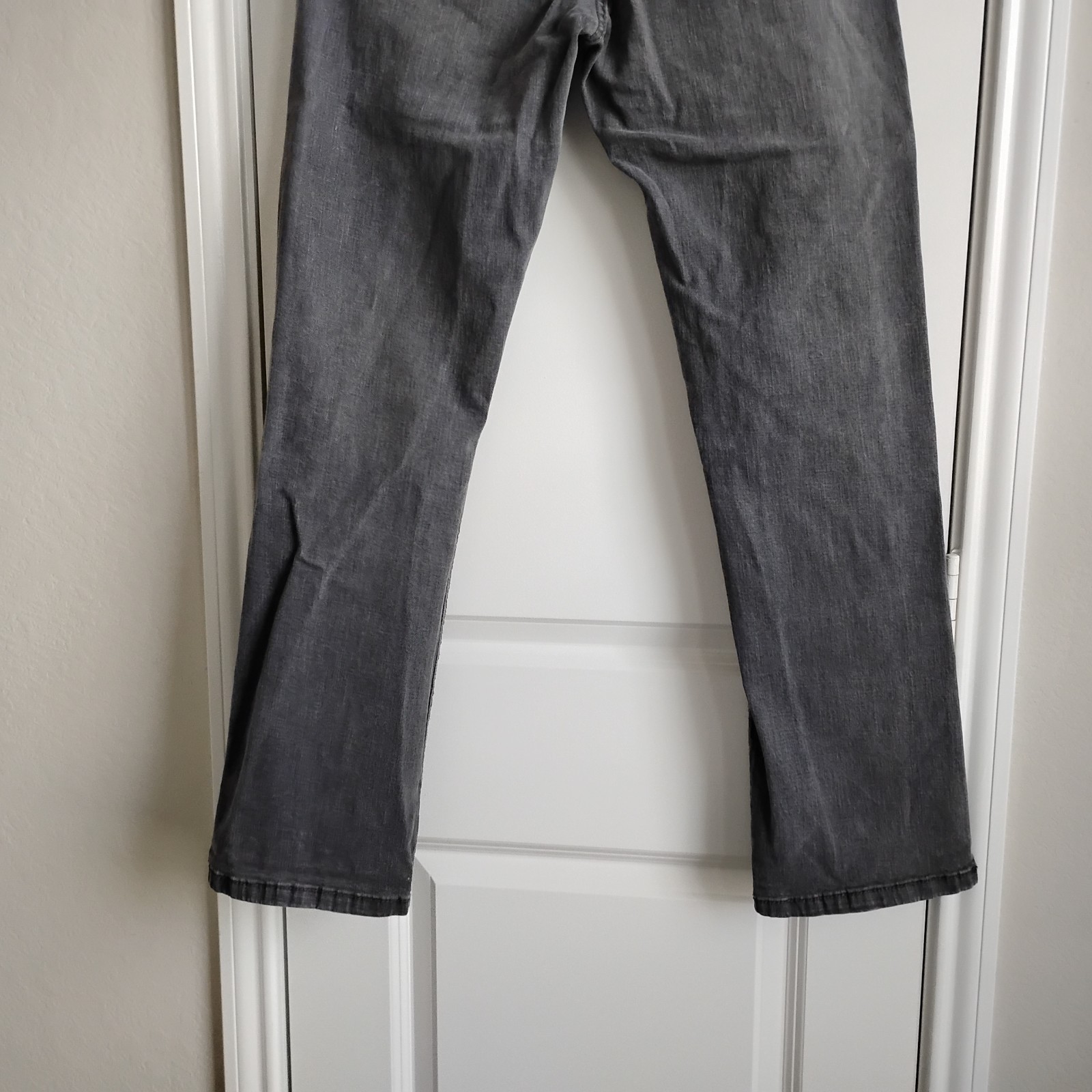 Urban Star Light Wash Black/Gray Men’s Jeans Straight Stretch 34/32