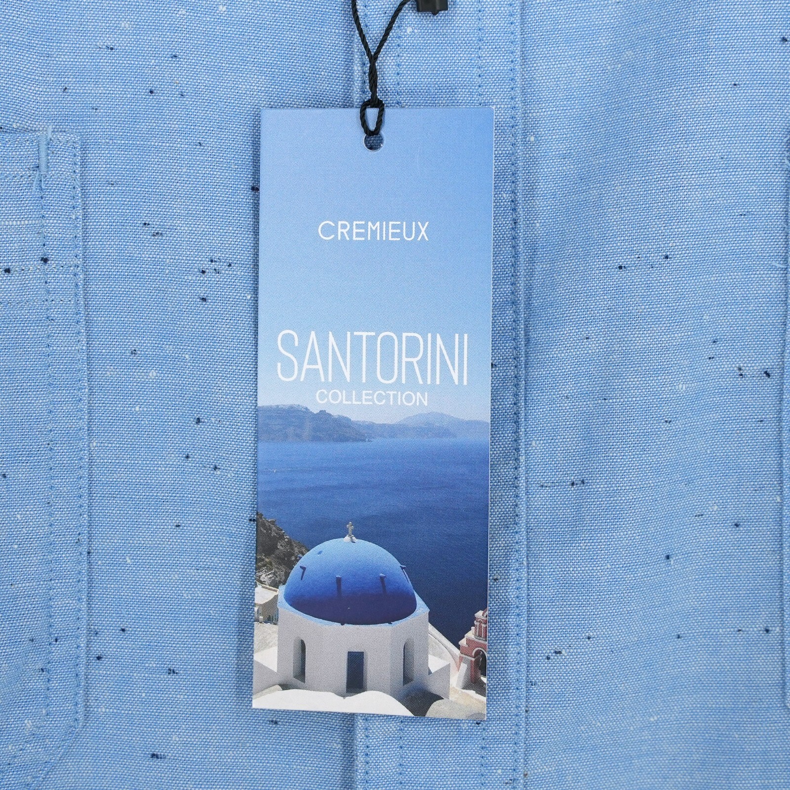 Cremieux Classics Men’s Short-Sleeve Shirt XL Blue Santorini Collection NWT $85