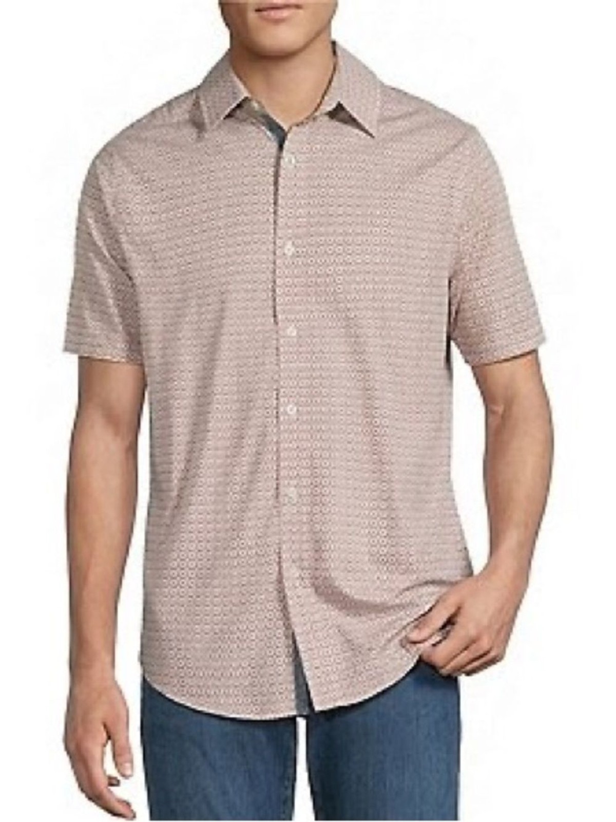 Murano Men’s Short-Sleeve Patterned Shirt
