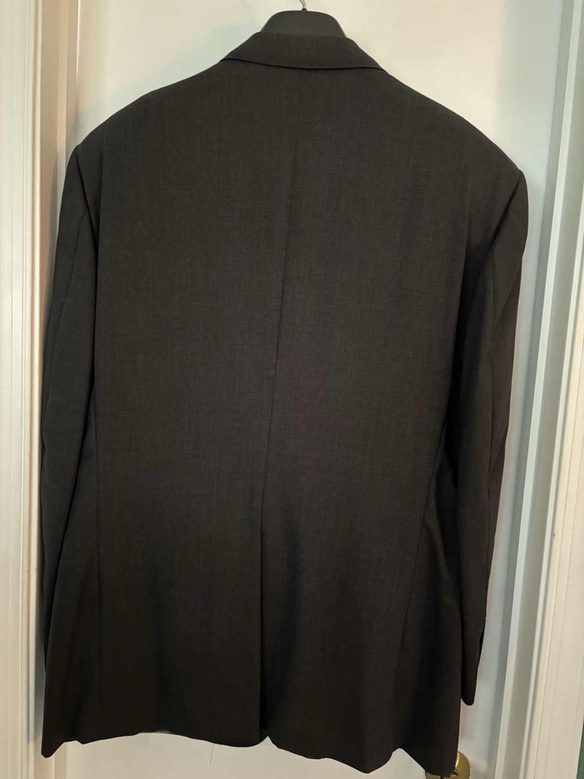 Southwick 48R 3-ROLL-2 100% Wool 2-piece Suit SOLID GRAY 40×29.5 Made in USA EUC