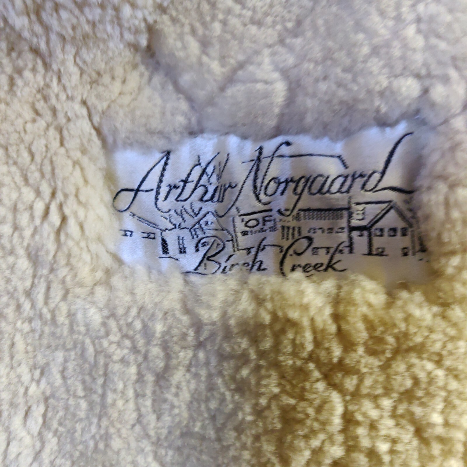 Vintage Shearling Leather Coat by Arthur Norgaard of Birch Creek Custom Made (M)