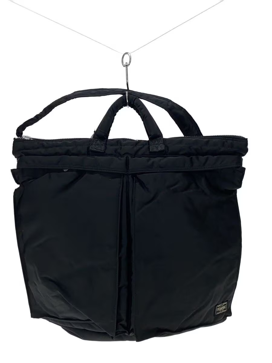PORTER Shoulder Bag BLK Solid Helmet Bag L