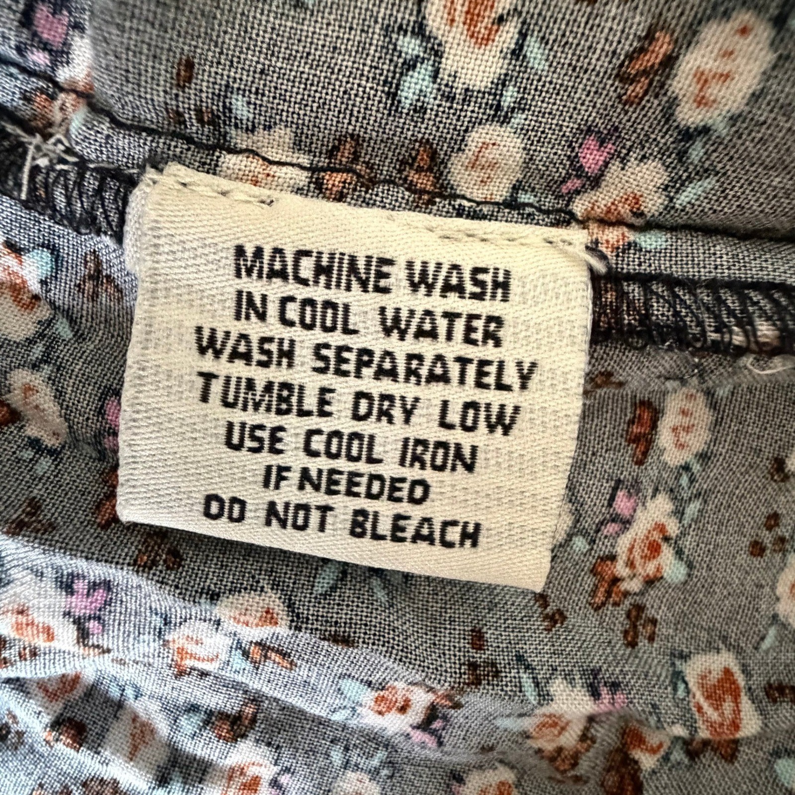 Cottagecore Prairie Ditsy Floral Size Small Collared Tiered Modest Midi Dress