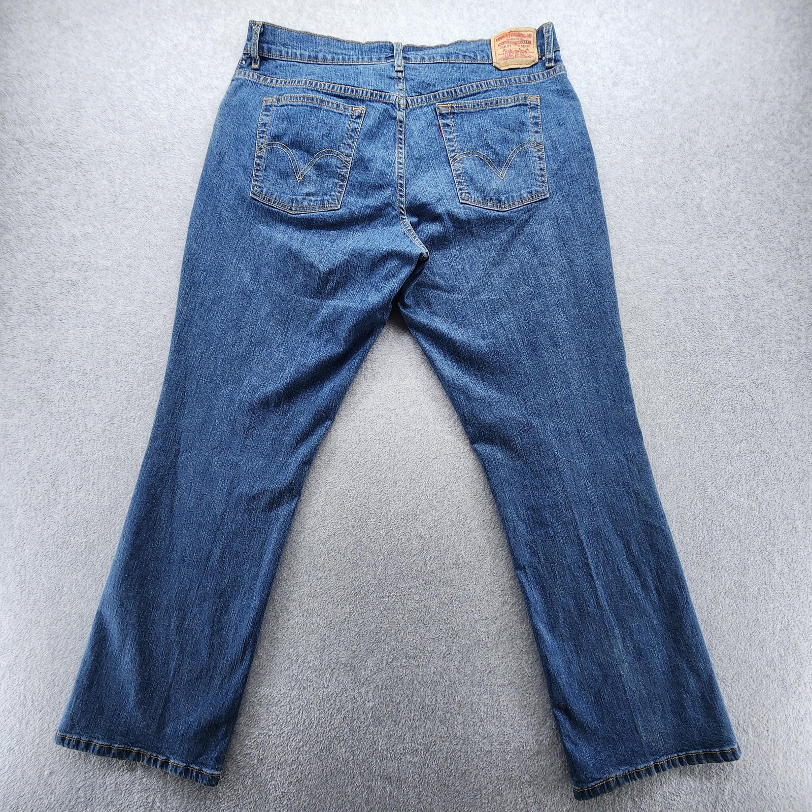 Levis 550 Jeans Womens 16 Medium Blue Relaxed Bootcut Denim Made Egypt Classic