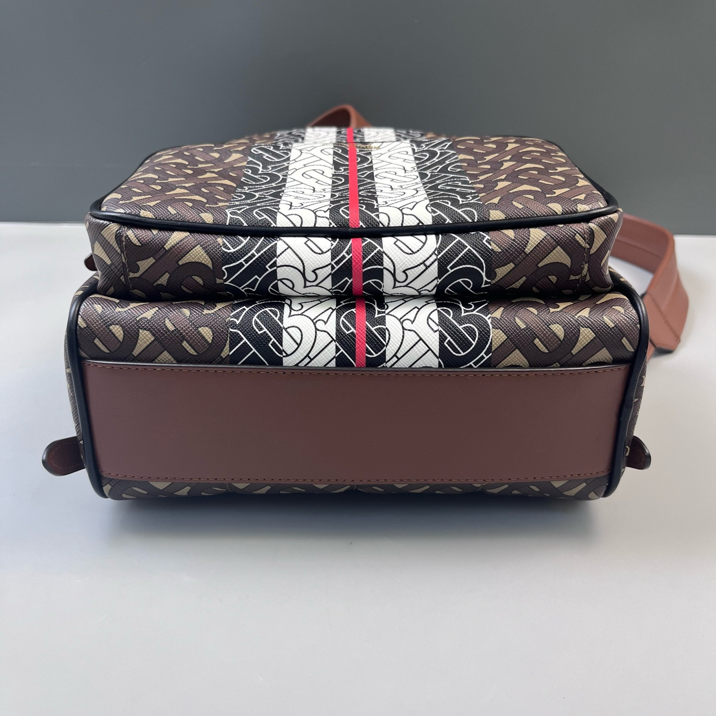 Authentic Burberry Classic Monogram Backpack Coated Canvas Backpack Brown eBay