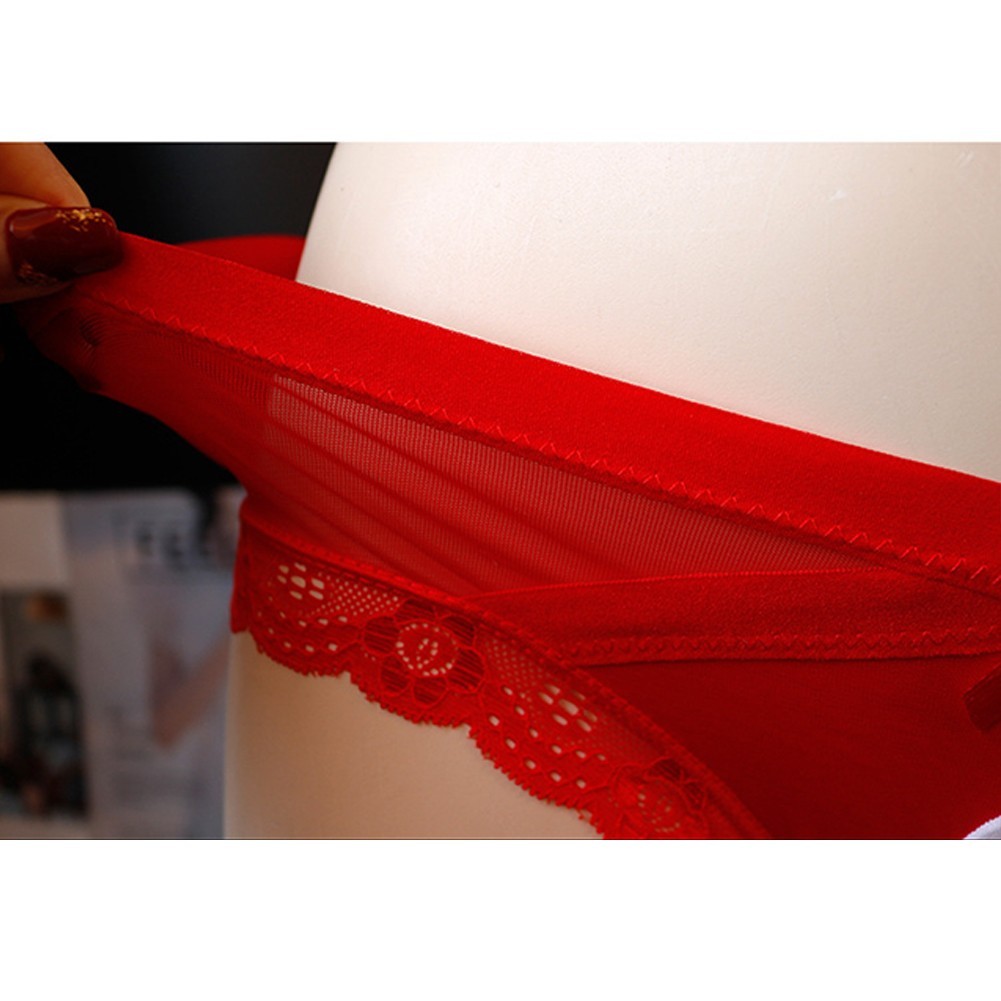 All Seasons Men Underwear Briefs Sexy Bugle Pouch Fashion Lacework Bowknot