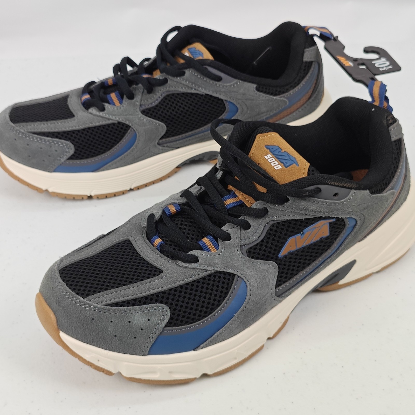 Avia Men’S 5000 Athletic Performance Running Shoes Size 12 Black Brown
