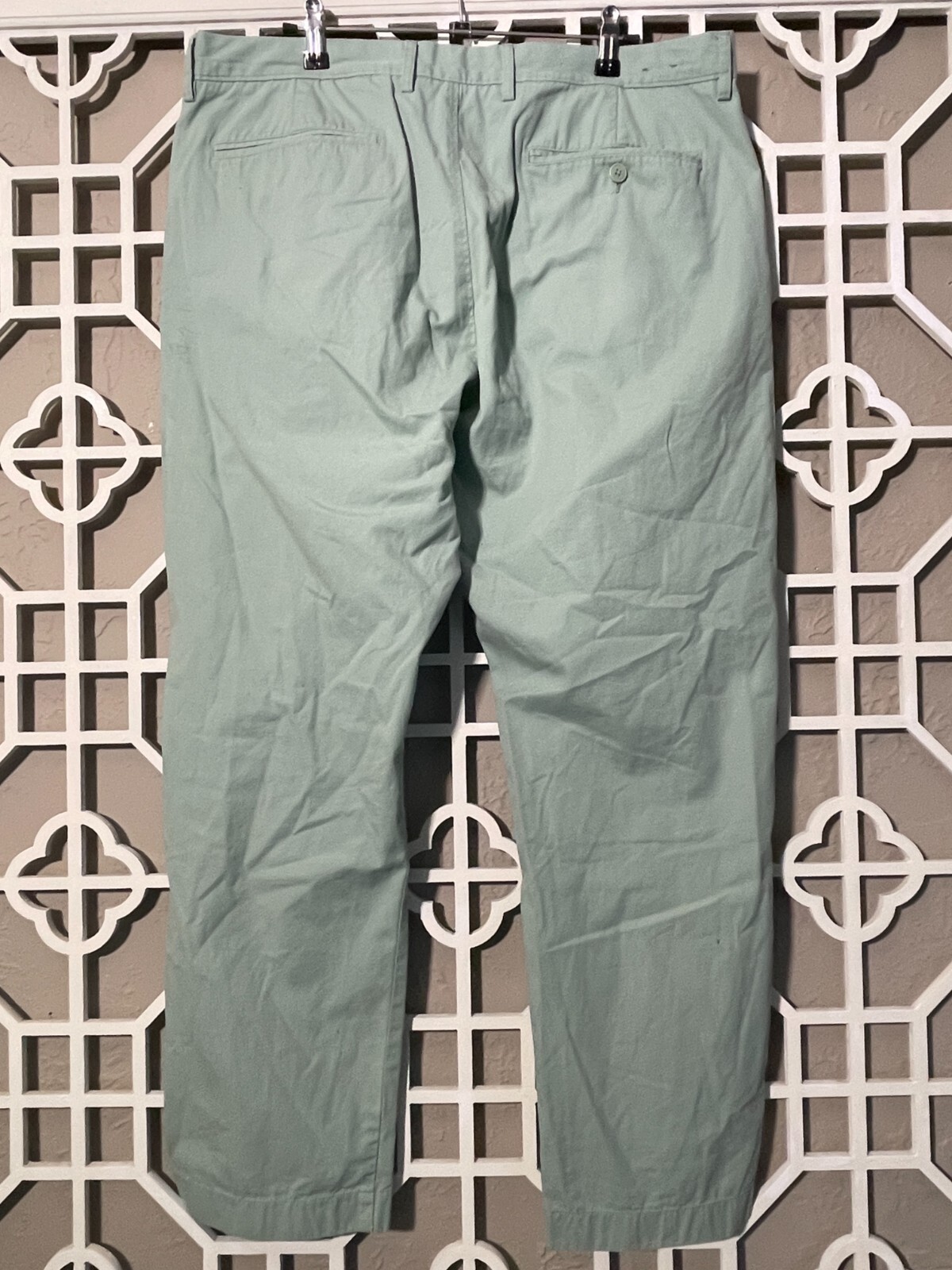 J Crew Pants Mens 36 Green The Sutton Preppy Summer Weight Work Comfort 36×28