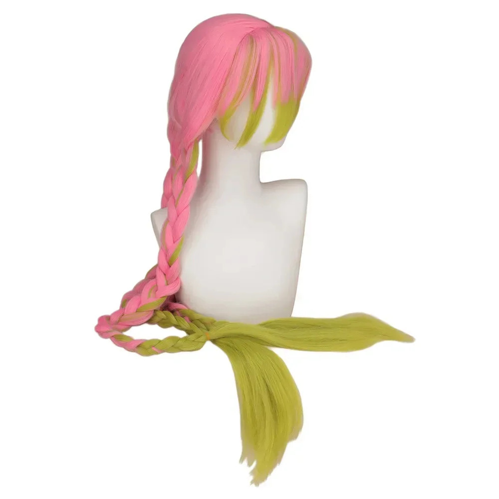 Clothes Halloween Anime Kanroji Mitsuri Cosplay Costume Kimono Haori Dress Wig