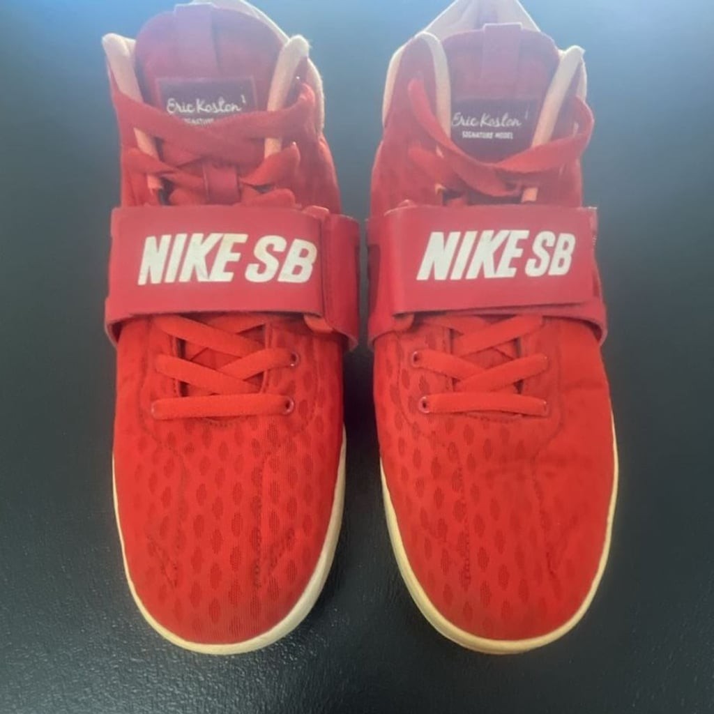 Nike SB Eric Koston Mid R/R Red Sneakers Shoes 654146-661