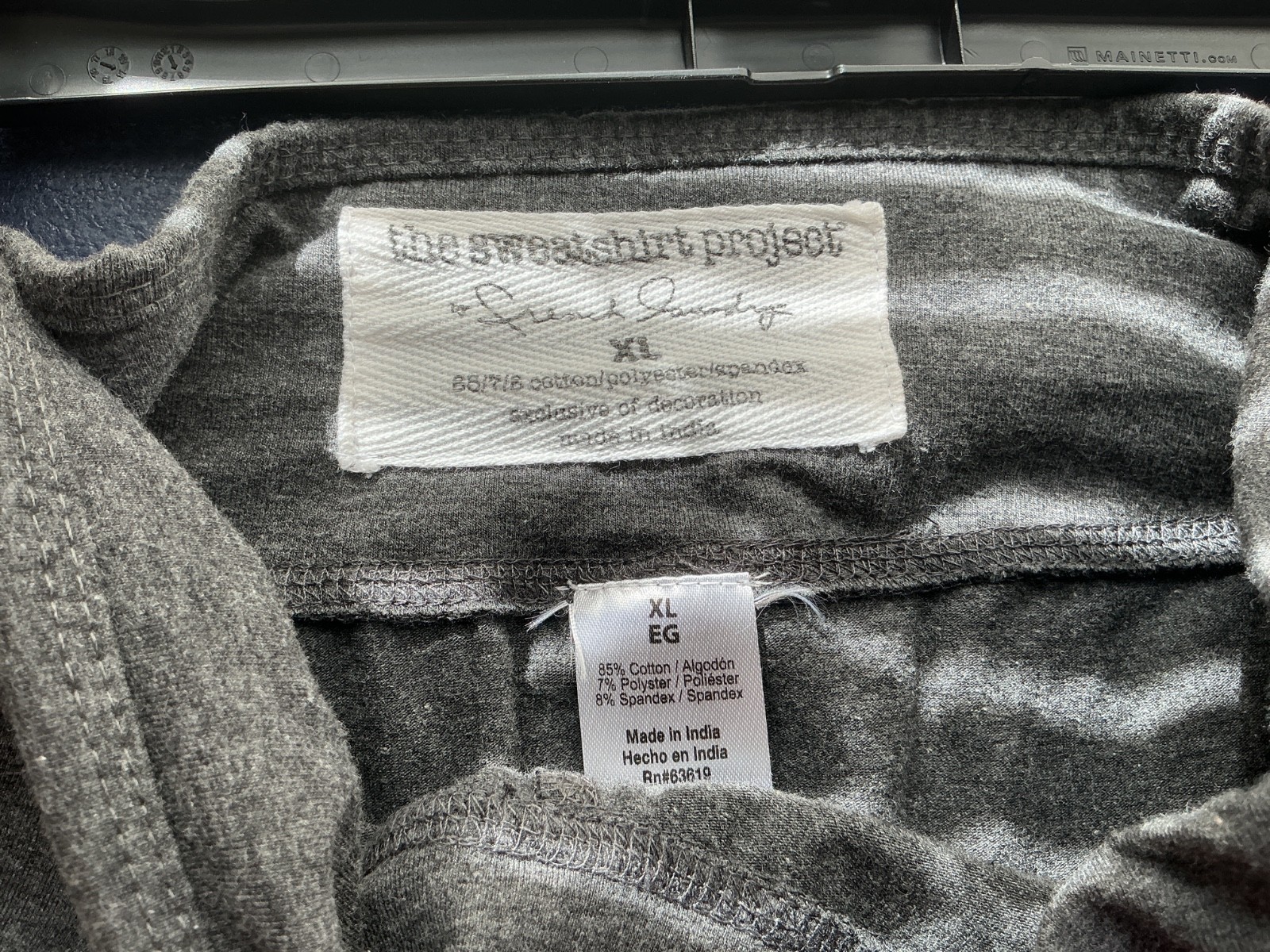EUC THE SWEATSHIRT PROJECT FRENCH LAUNDRY WOMENS ATHLETIC PANTS SIZE XL, GREY