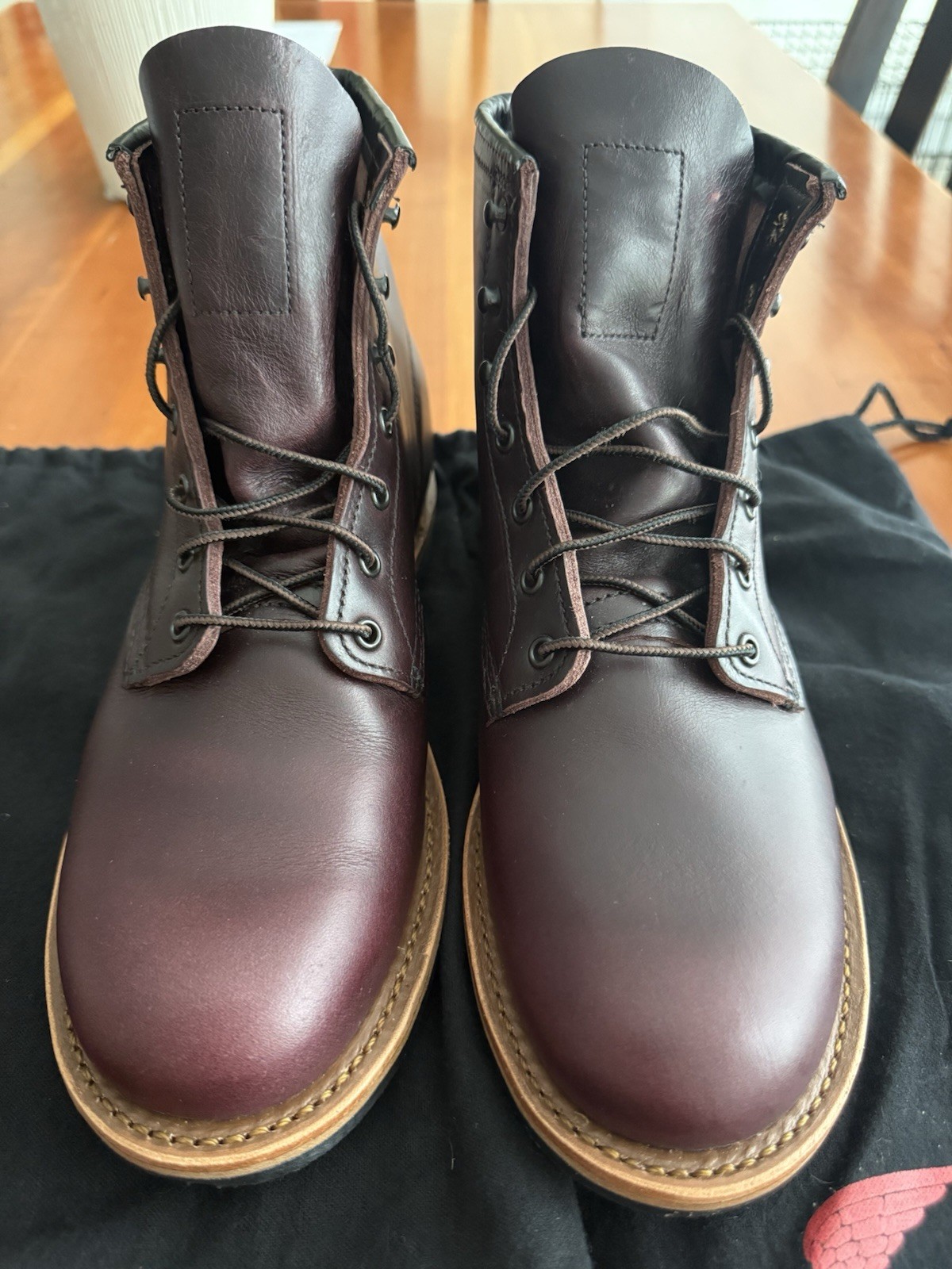 New Red Wing Beckman Men’s 6″ boot Black Cherry Excalibur Leather Mens 8.5 D 2nd