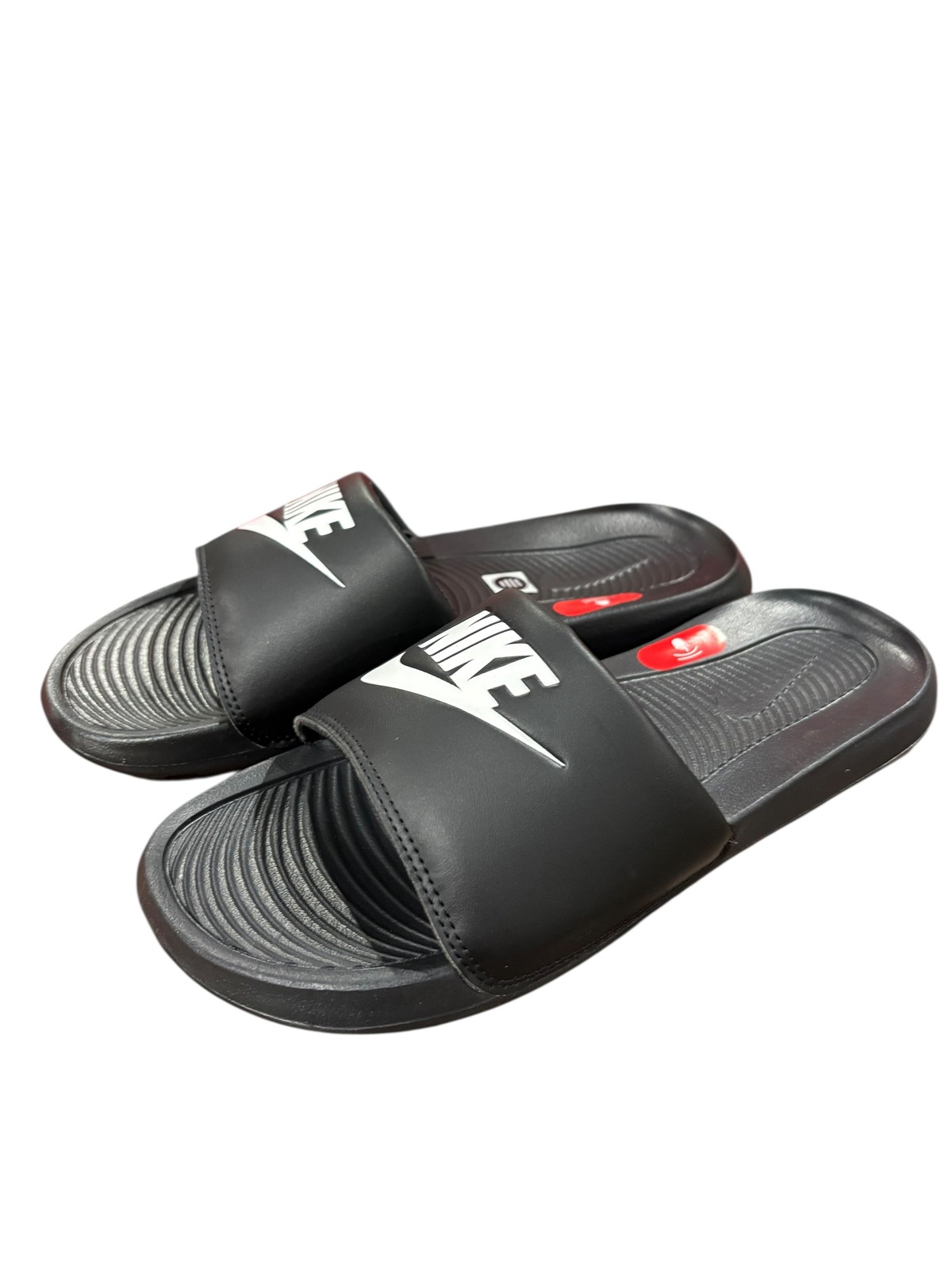 Nike, Victori One, Men’s, Slides, Black/White, Size 9