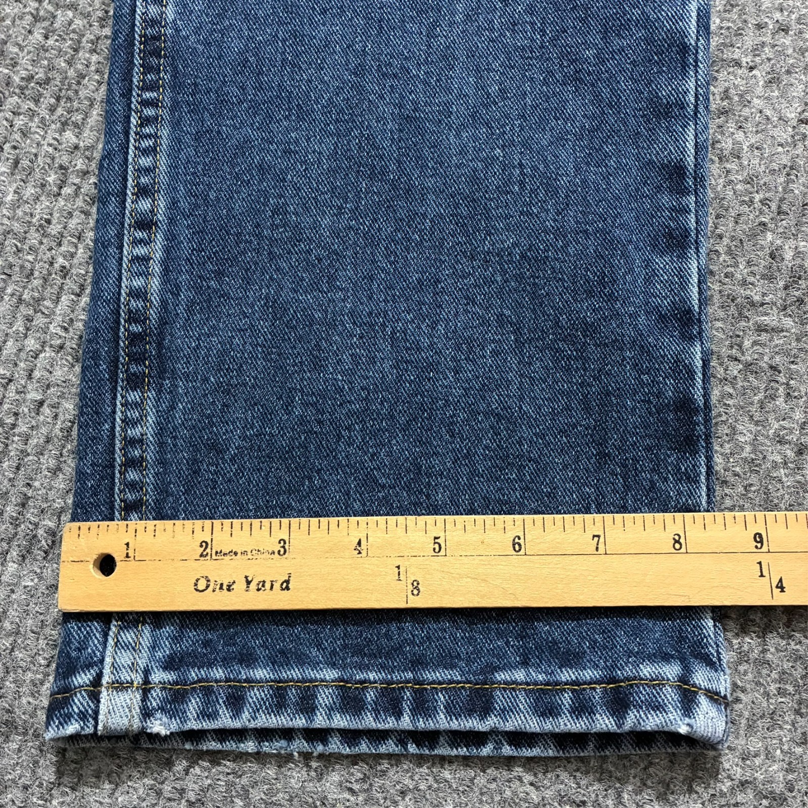 Genuine Wrangler Mens Jeans Size 36×32 Blue Denim Regular Fit Cotton Vintage