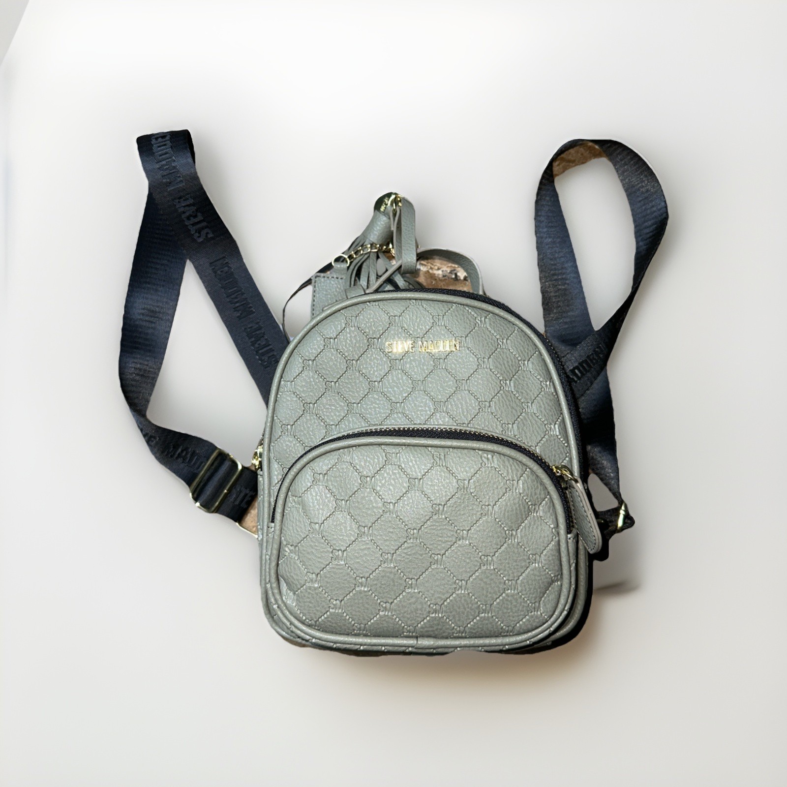 Steve Madden Backpack Purse W/ ID Holder