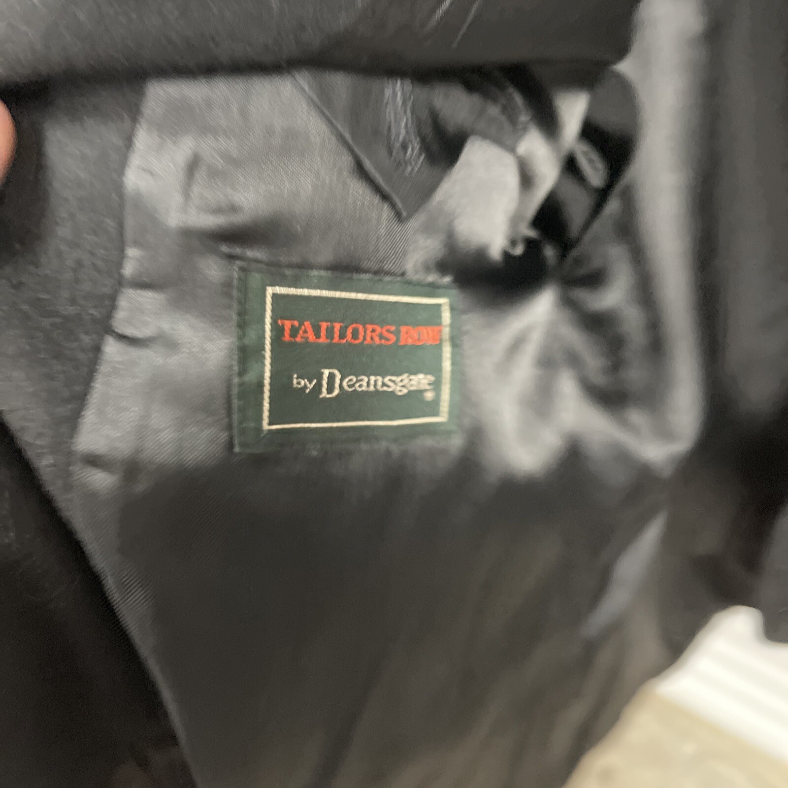 Tailors Row by Deansgate Mens 42 Black Camel Hair Two Button Sport Coat