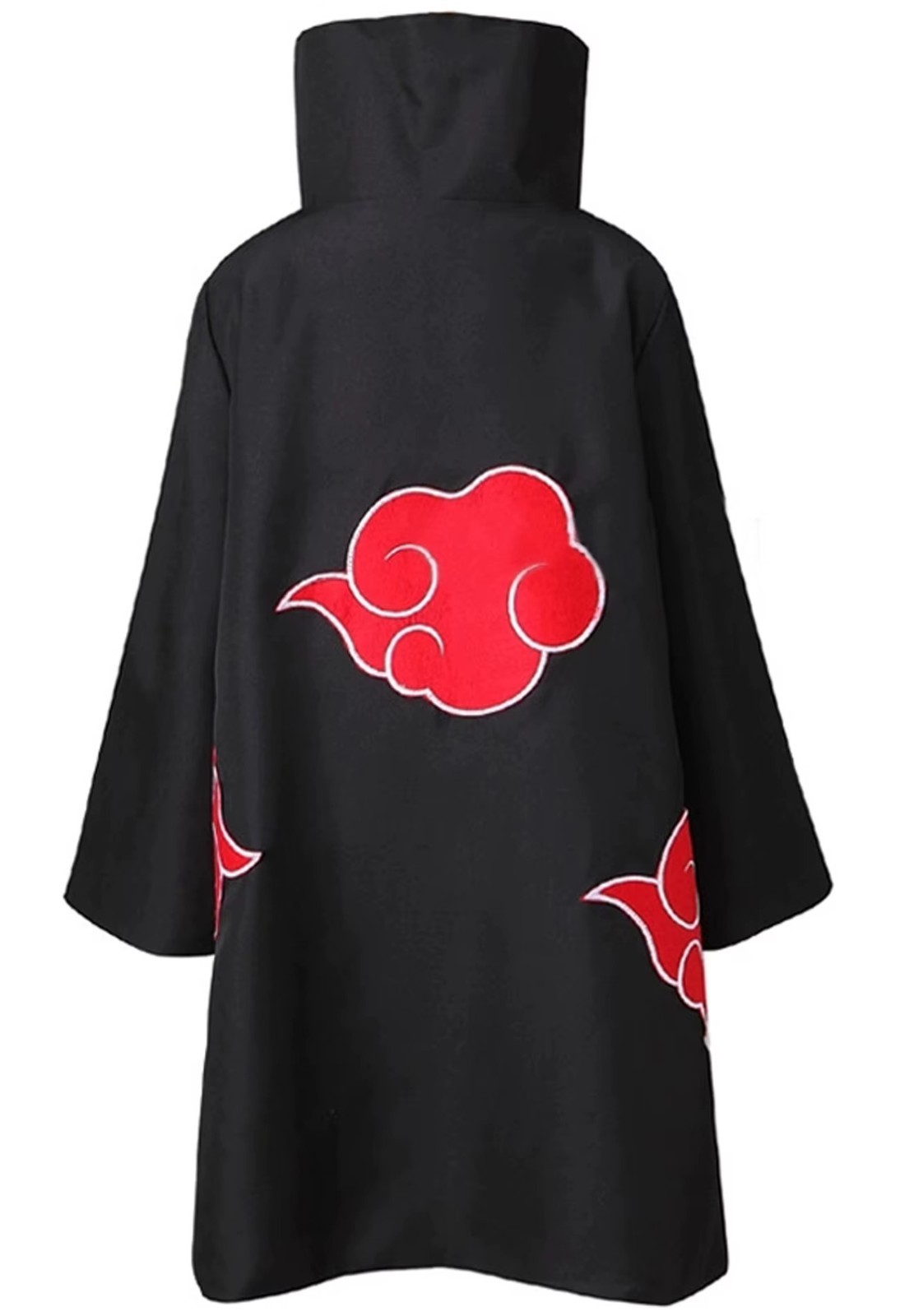 Akatsuki Uchiha Itachi Cloak for Kids Adult Long Black Robe Capes Halloween Carn