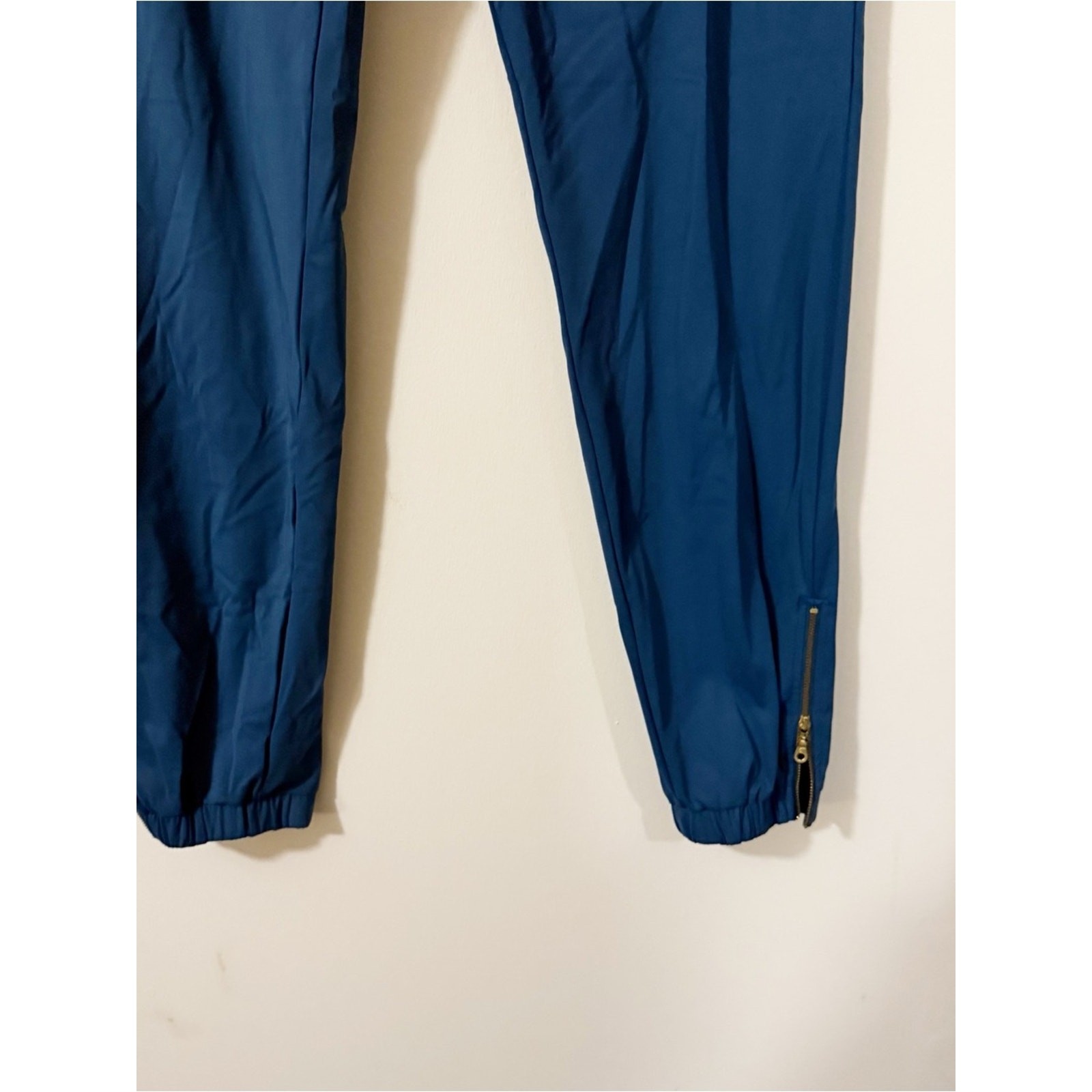 Zyia Active Womens Blue Joggers Ankle Slits Activewear Gym Workout Size LARGE