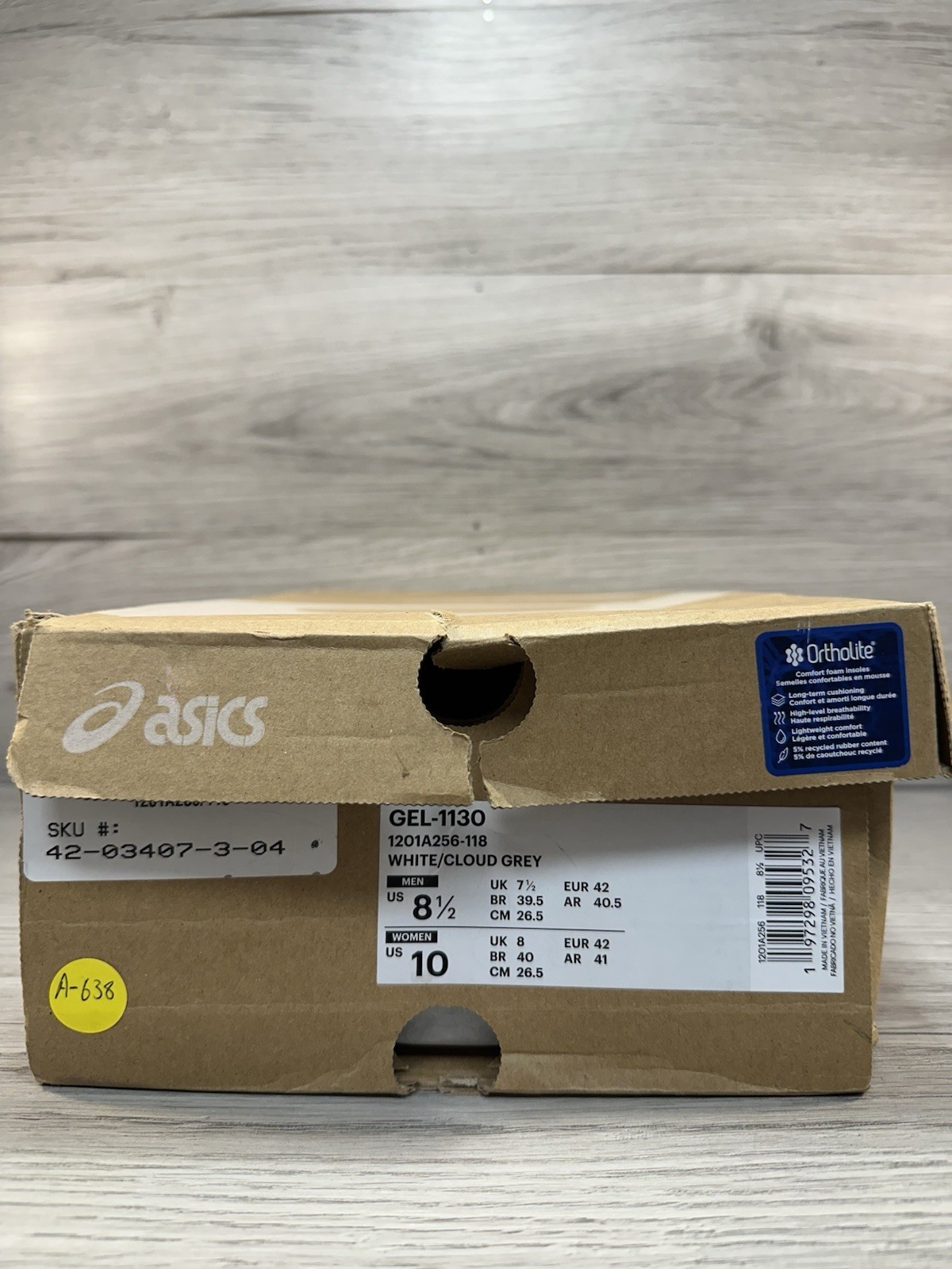 Asics Gel 1130 White Cloud Grey – Size 8.5
