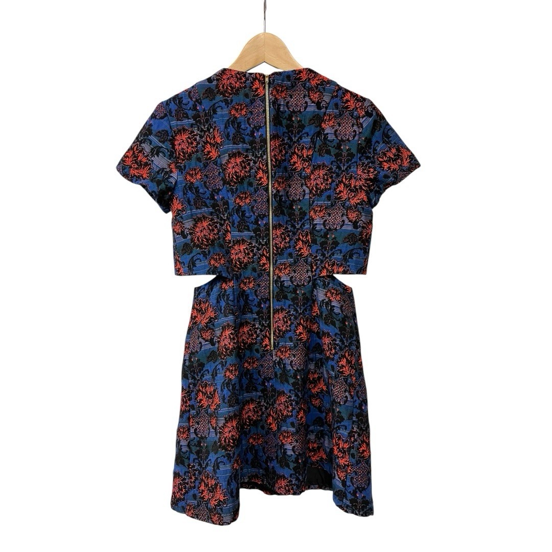 Topshop Brocade Cut out Mini Dress 4