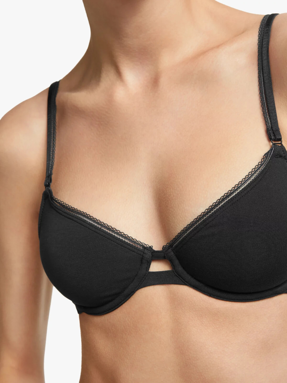 Non Padded T Shirt Bra In Black Size 32B Underwired by John Lewis Julia