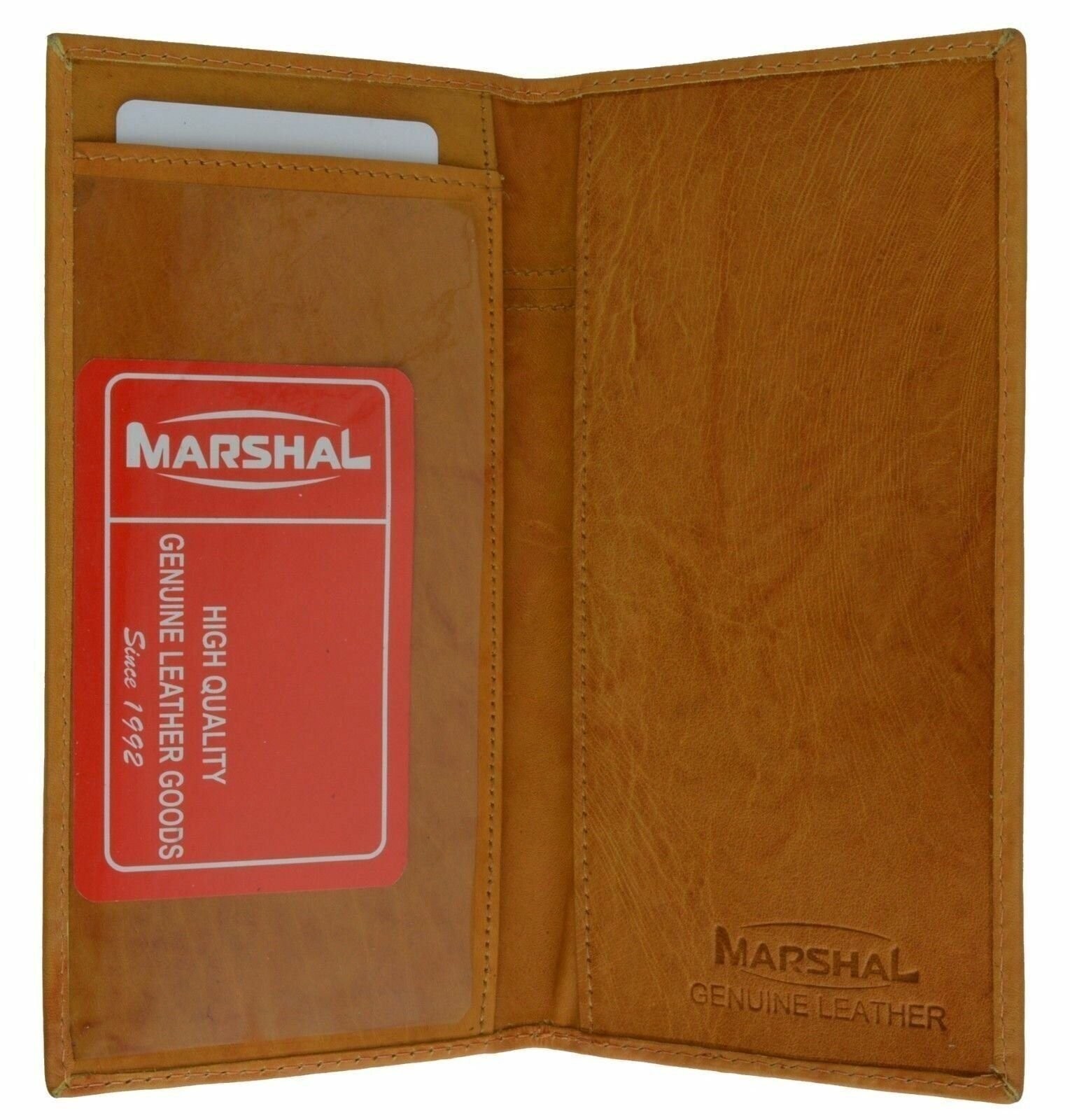 Genuine Leather PLAIN Checkbook Cover Tan NEW!!