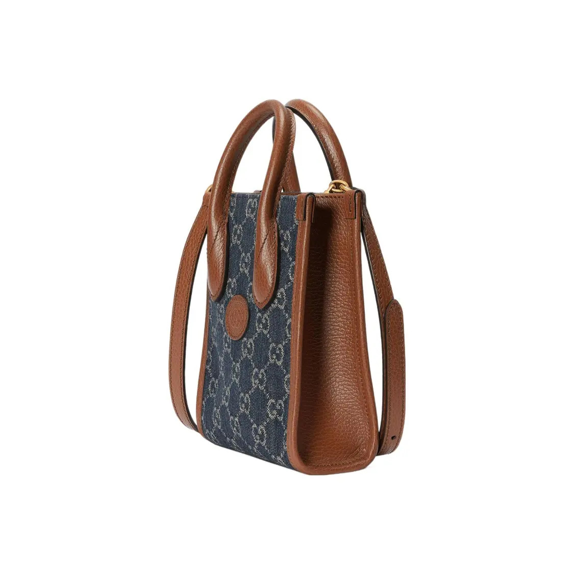 GUCCI Vintage Logo Tote Bag Shopping Bag Handbag Mini Unisex 6.2×2.7×7.8 in