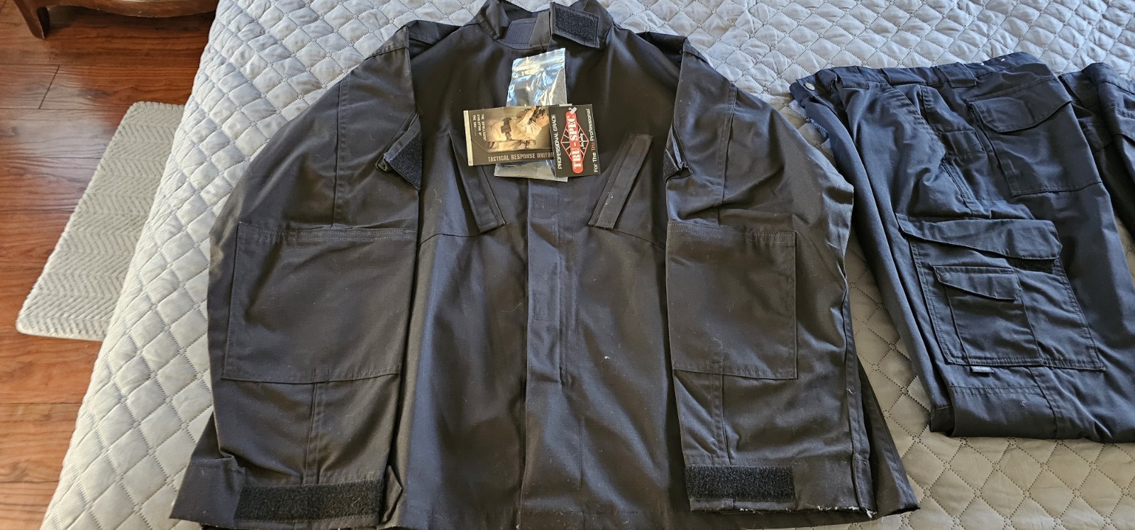 Tru-Spec Tactical Response Uniform – BLACK – 2Xl Shirt, 34/34 Pants (New)