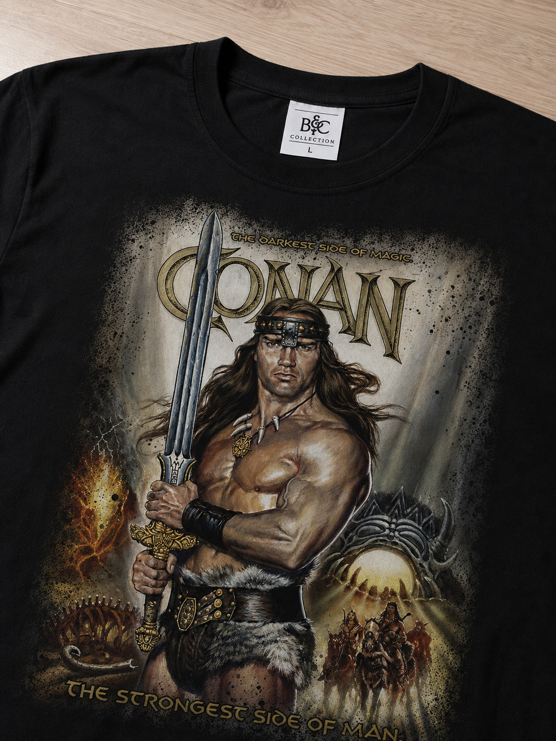 Conan 80s Retro Vintage- B&C T-Shirt Unisex Size L