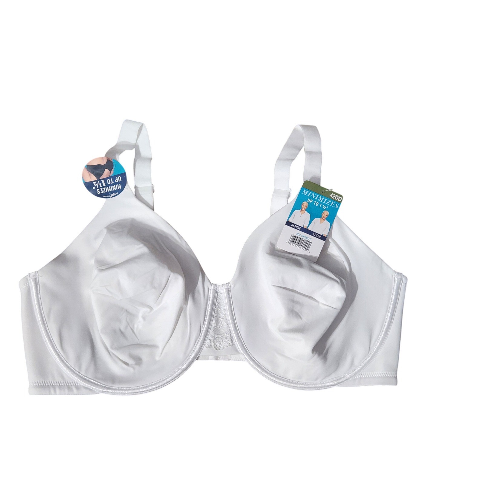 Vanity Fair Radiant Collection Minimizer Bra 42DD Star White Underwire 3476084