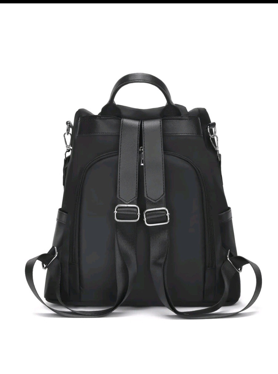 Women’s Anti-Theft Nylon Backpack Purse Waterproof Travel Shoulder Bag Black