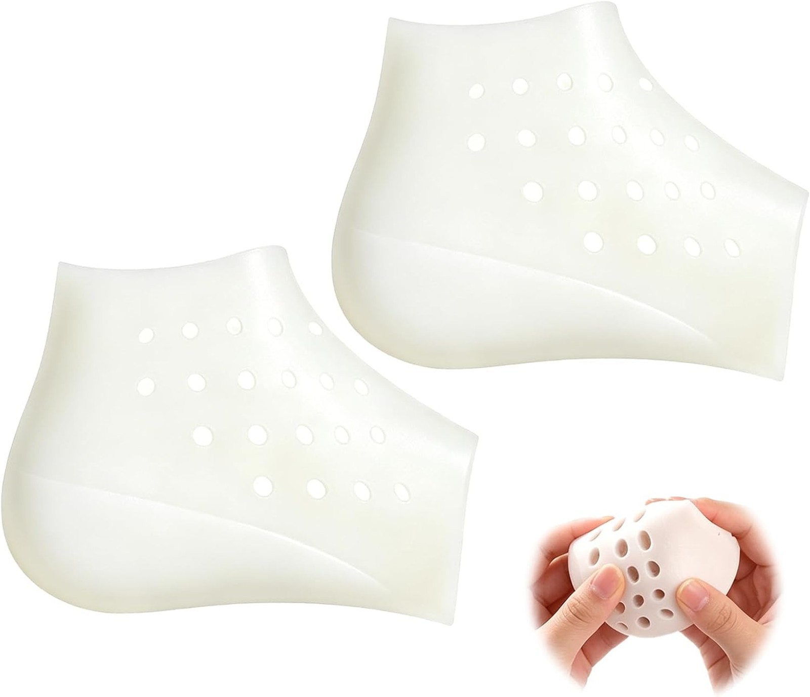 Height Increase Insoles Soft Gel Heel Lift Inserts 1 Inch for Men Women Discreet