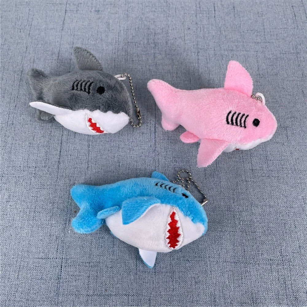 Plush Shark Keychain Gift Cute Ocean Animal Stuffed Toy Bag Charm 8CM