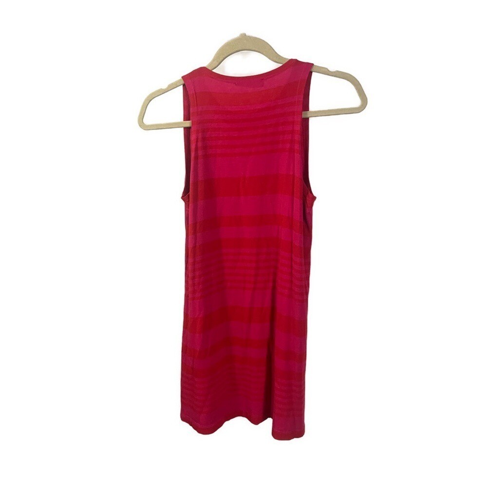Alembika Women’s Striped Jersey Pink Sleeveless Tunic Top- Size 4