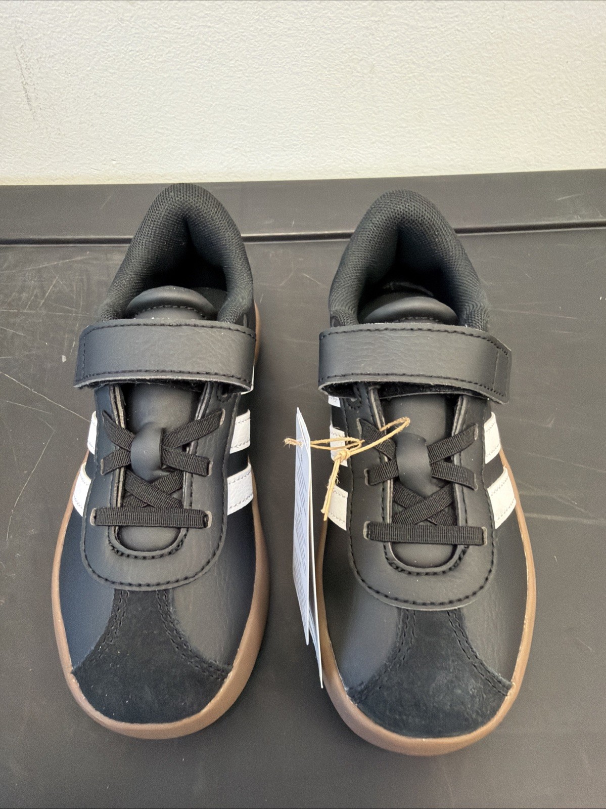 Adidas VL Court 3.0 EL C Black Shoes Size 11.5K ID9154