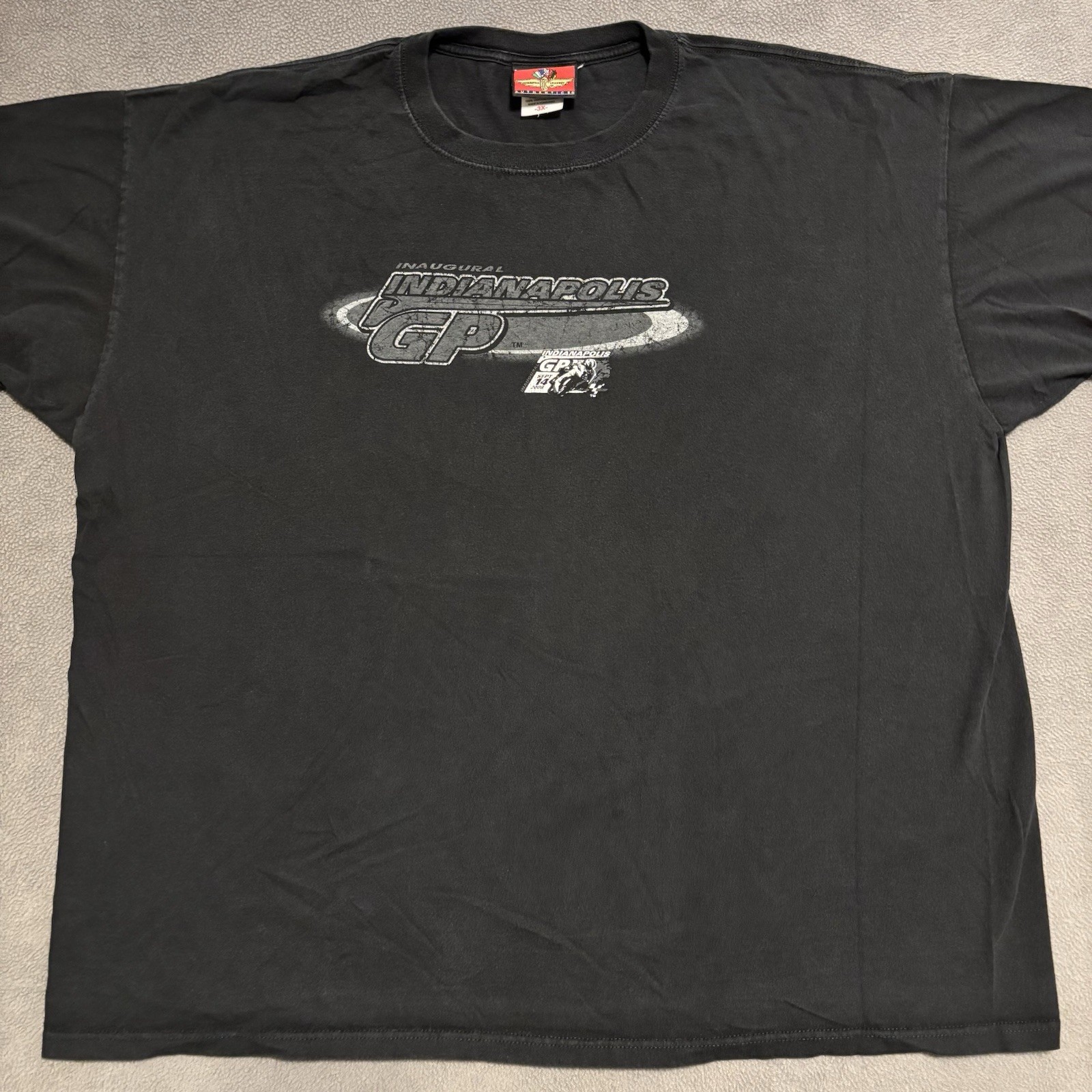Indianapolis Motor Speedway Inaugural Motorcycle GP 2008 Shirt Mens 3XL Black