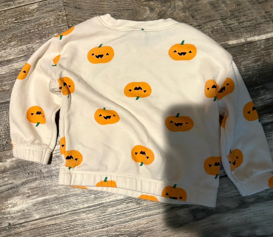 Old Navy Baby Infant Size 6-12 Months Halloween Pumpkin Outfit Set